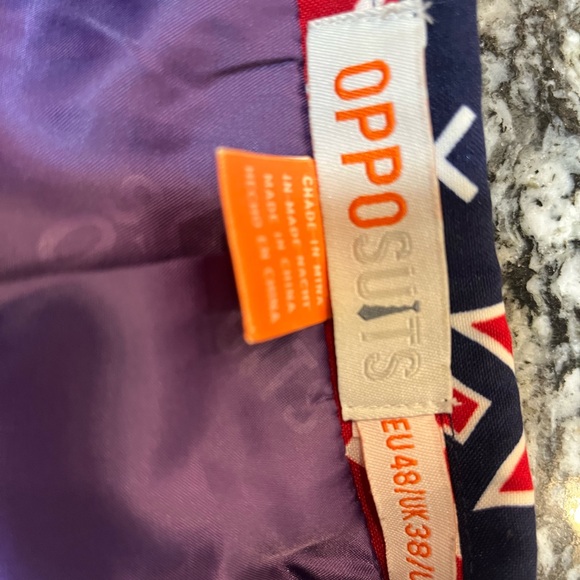 Oppo Suit blazer Christmas print Men’s Size US 38 - Picture 2 of 6